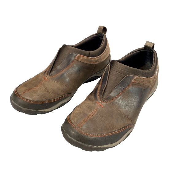 Merrell Dewbrook Moc Slip-On Shoes Womens Size 7 Brown Leather Active Heat - Picture 3 of 16